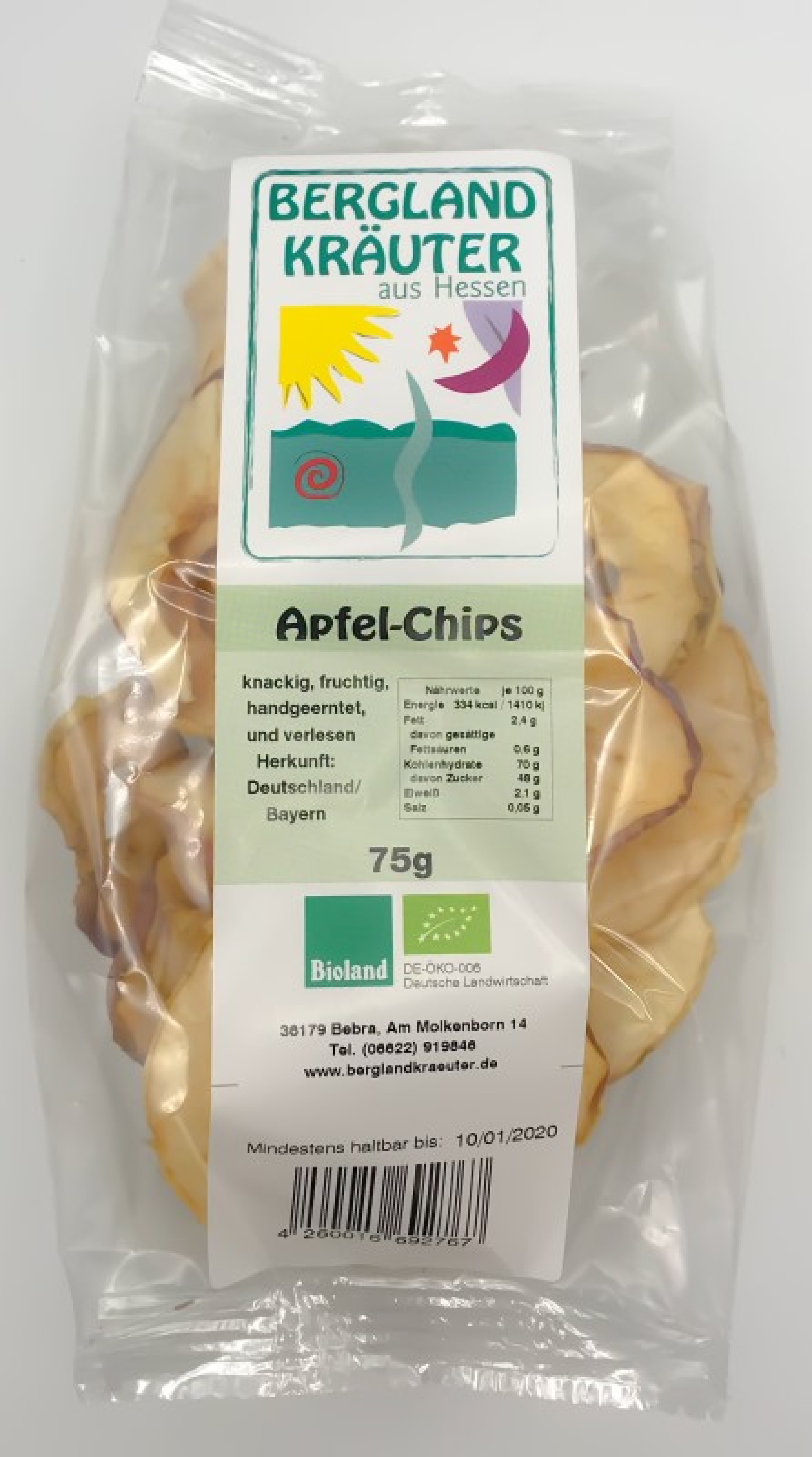 Apfel-Chips, 75g